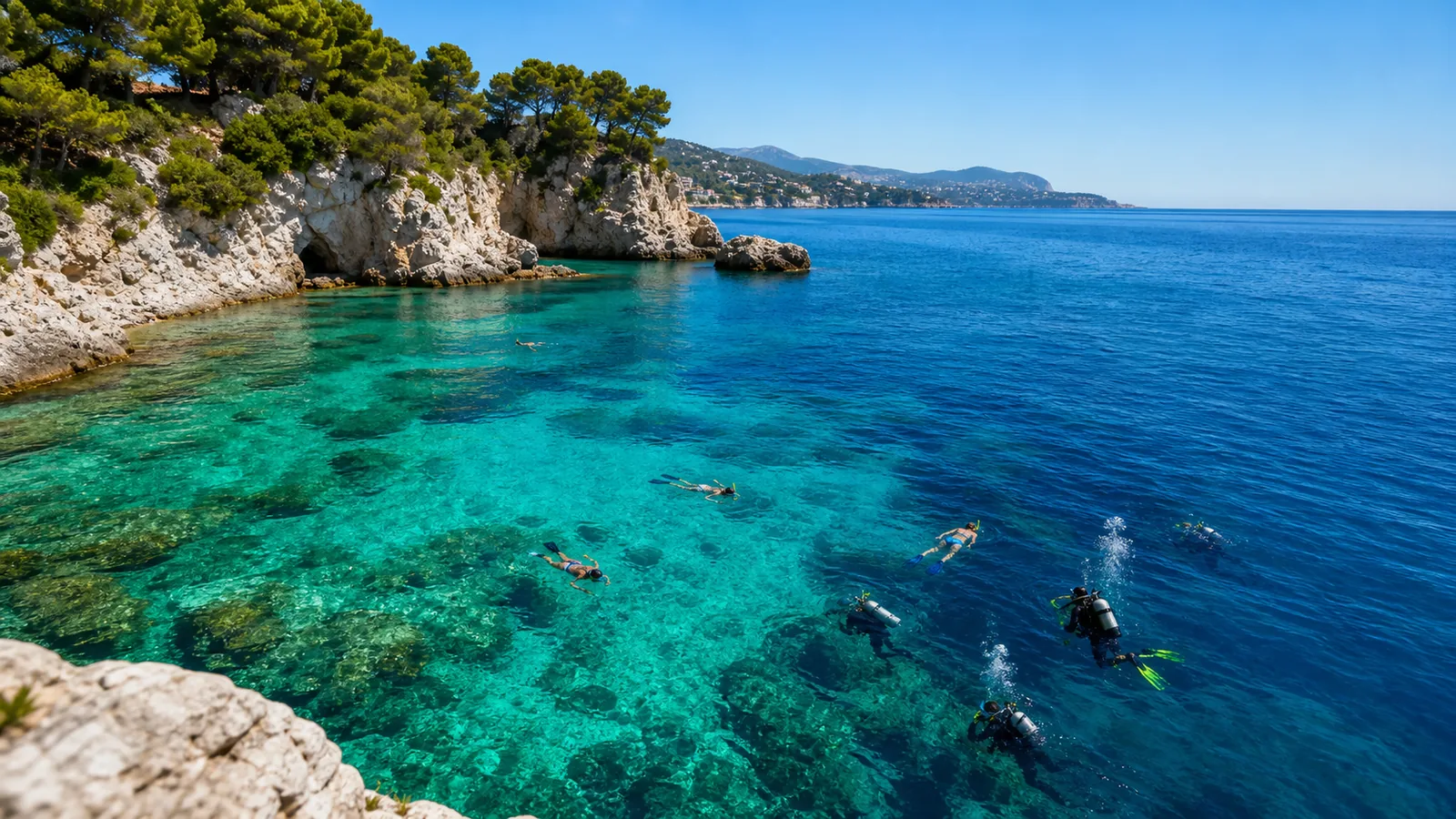 Top Spots de Plongée et Snorkeling à Nice