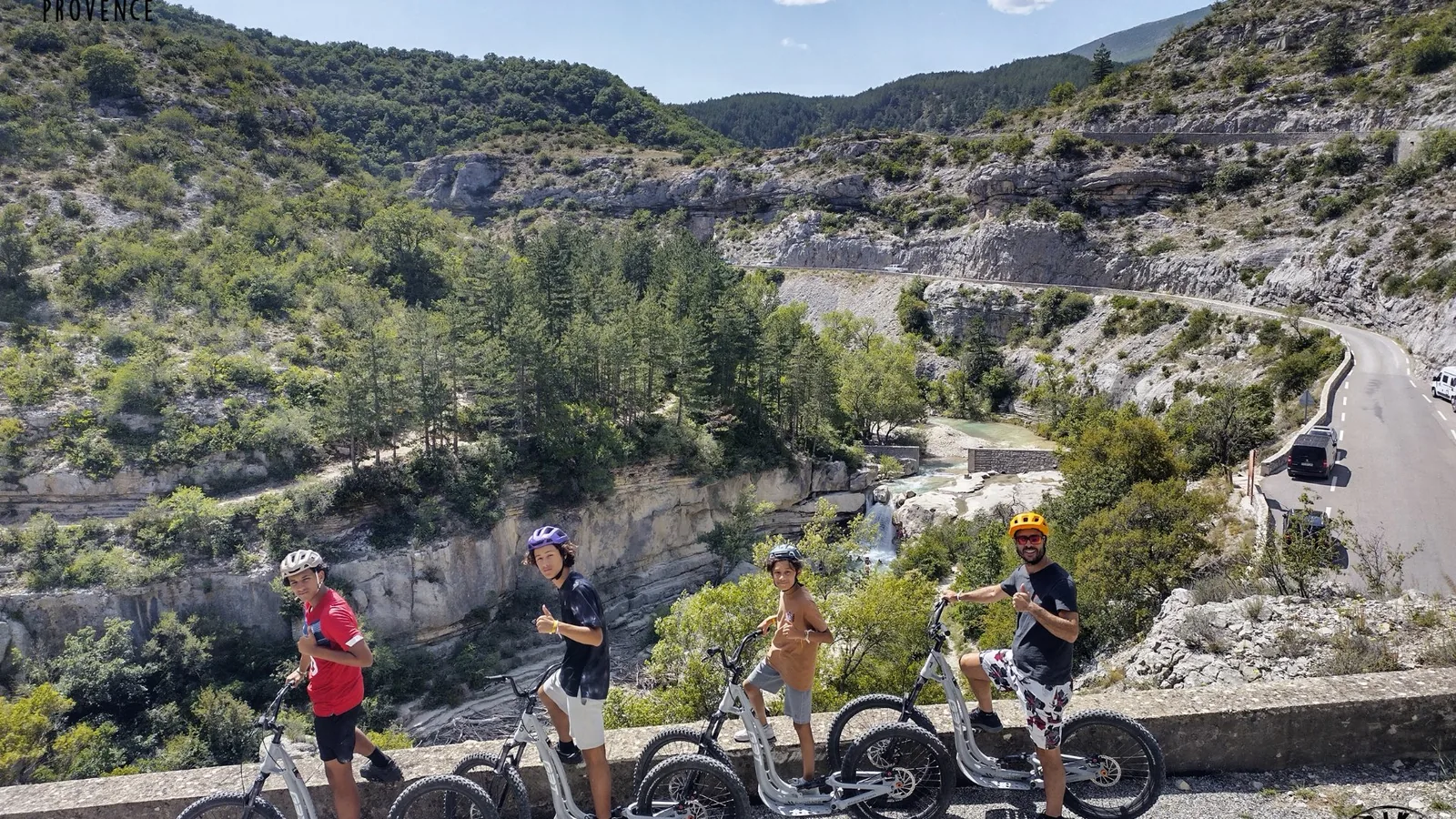 Randonnée de descente en trottinette - PANORAMIQUE (2h)
